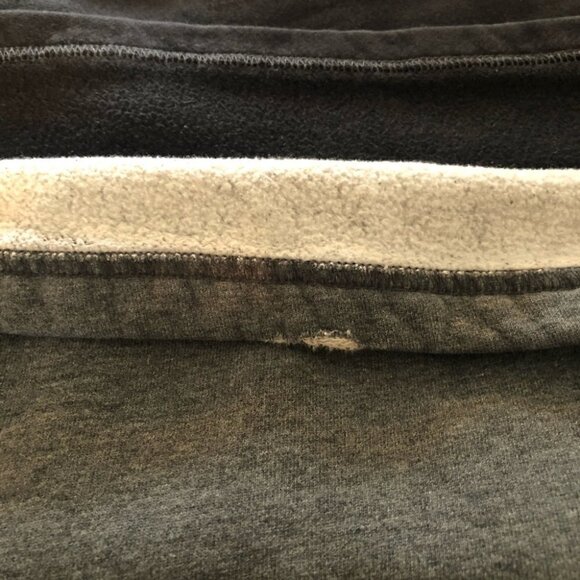 Roots Athletics 1/4 Zip Sweatshirt Mens XLg  Heathered Grey with Black Trim - Picture 8 of 10